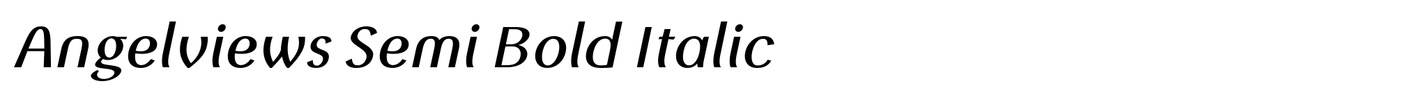 Angelviews Semi Bold Italic image